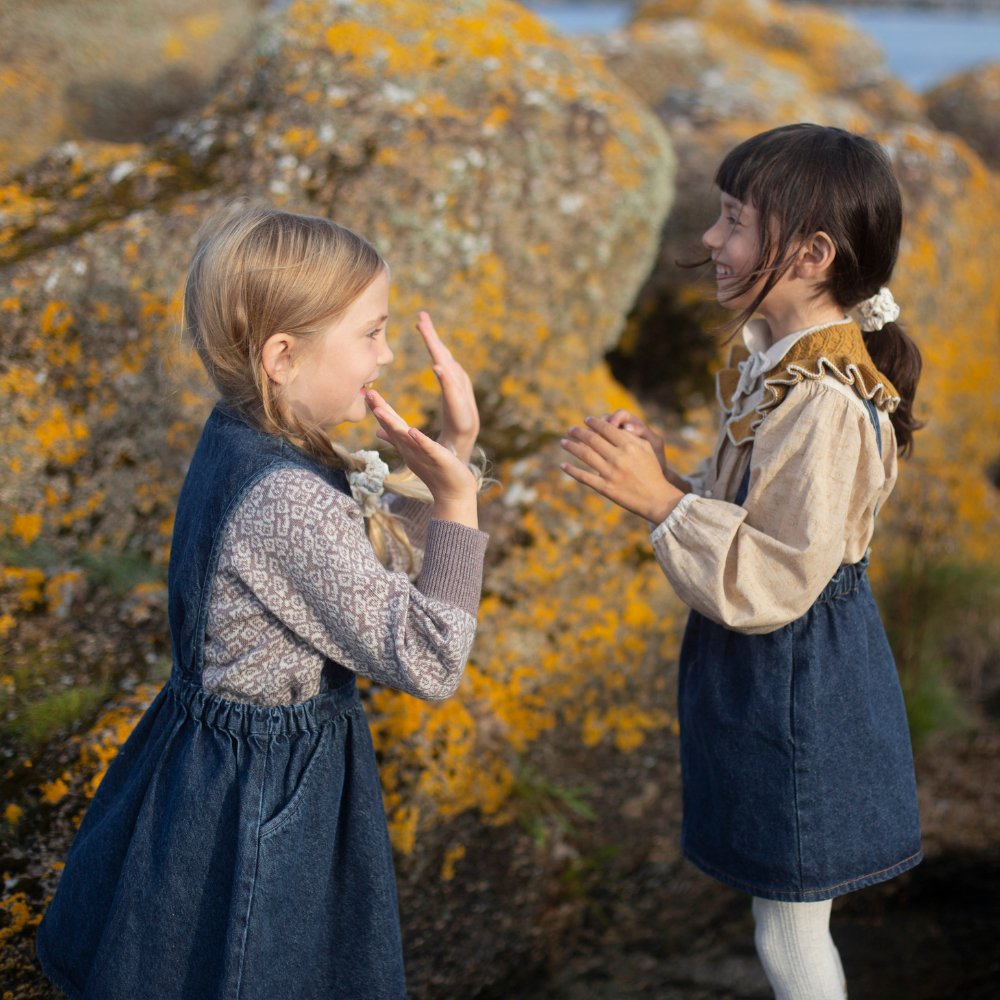 Soor Ploom（ソーアプルーム）／MINNIE PINAFORE - ECO WASH -  世界中のベビー&子供服をセレクトしたオンラインショップ doudou jouons