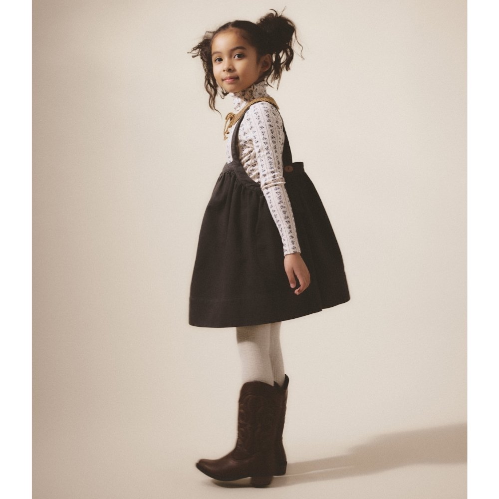 Soor Ploom（ソーアプルーム）／ELOISE PINAFORE - LICORICE -  世界中のベビー&子供服をセレクトしたオンラインショップ doudou jouons