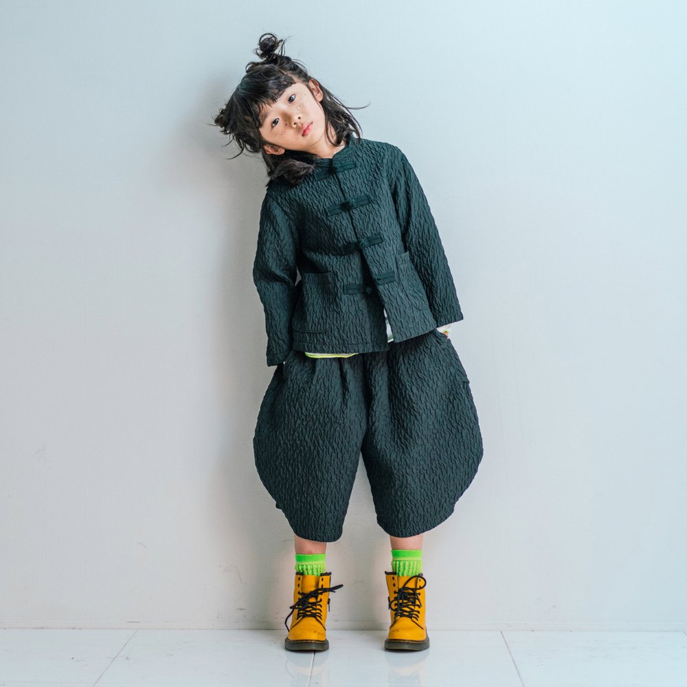 frankygrow(フランキーグロウ)/MATELASSE JQ Circle Pocket Short PANTS - Black - 世界中のベビー&子供服をセレクトしたオンラインショップ doudou jouons