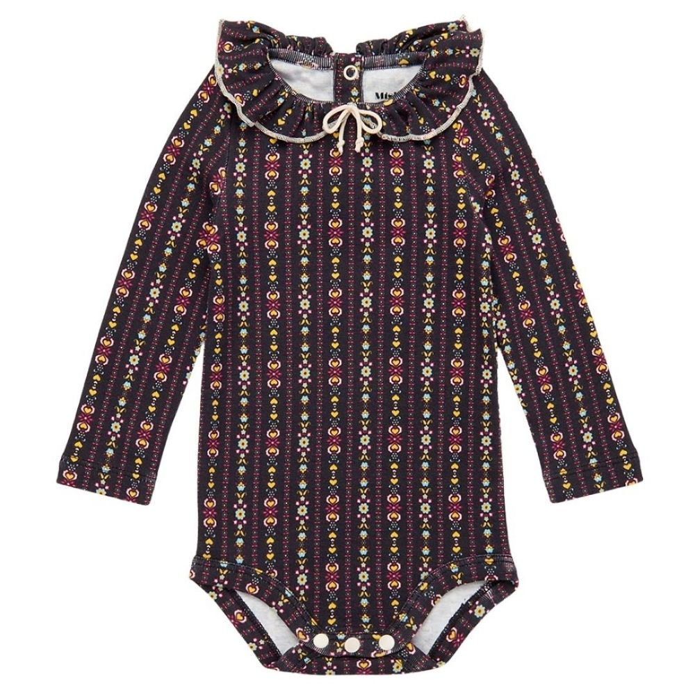 Misha&Puff(ミーシャアンドパフ）／Pattie Onesie Licorice bohemia -  世界中のベビー&子供服をセレクトしたオンラインショップ doudou jouons