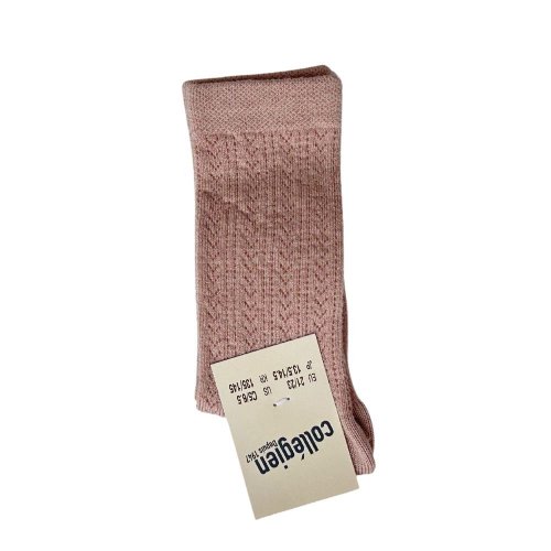 <img class='new_mark_img1' src='https://img.shop-pro.jp/img/new/icons7.gif' style='border:none;display:inline;margin:0px;padding:0px;width:auto;' />collegien(쥸)adele Pointelle Merino Wool Knee-high Socks-vieux rose