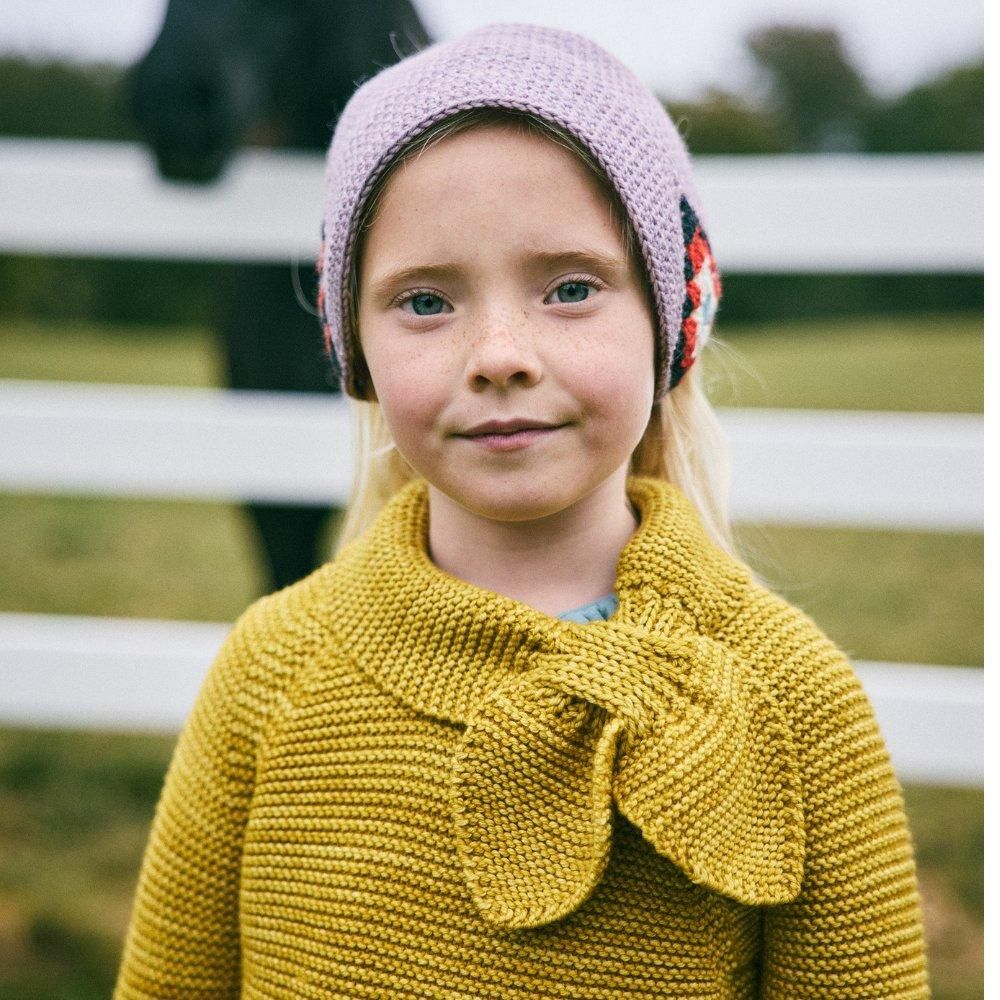 Misha&Puff(ミーシャアンドパフ）／Crochet Headwarmer - Periwinkle -  世界中のベビー&子供服をセレクトしたオンラインショップ doudou jouons