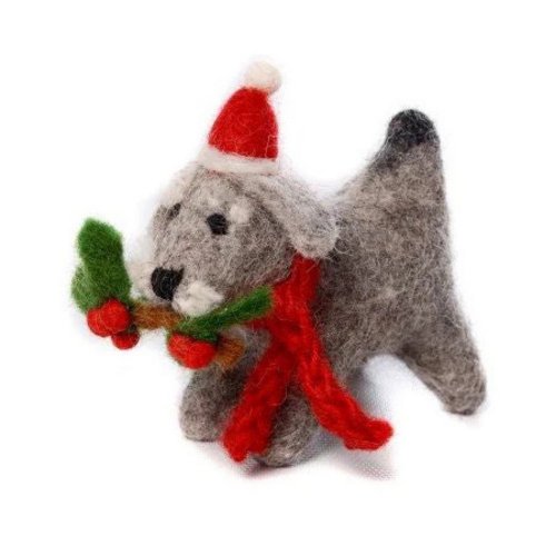 <img class='new_mark_img1' src='https://img.shop-pro.jp/img/new/icons7.gif' style='border:none;display:inline;margin:0px;padding:0px;width:auto;' />Amica(ߥˡXmasʥ - Schnauzer with Holly Sprig