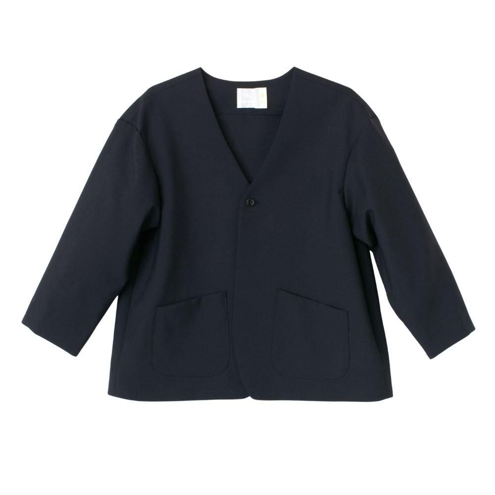 m doudoujouonsセットアップ　110 m doudou jouons／V-NECK SETUP HARF PANTS／NAVY-110-130
