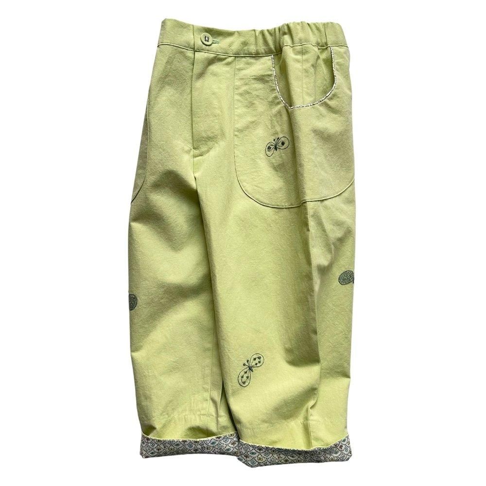 ミナペルホネン　chouchoポッケ　バルーンパンツL〜LL モンペパンツ　紺色 ミナペルホネンchouchoポッケバルーンパンツL〜LL モンペパンツ紺色