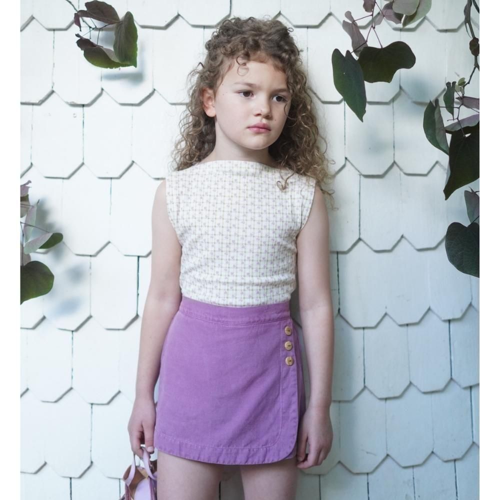【新品未使用】soor ploom スコート　6y SOOR PLOOM 6y olive skort zinnia