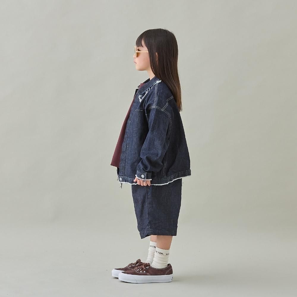 MOUN TEN. テーパードデニム インディゴブルー140サイズ MOUN TEN. テーパードデニム インディゴブルー140サイズ MOUN