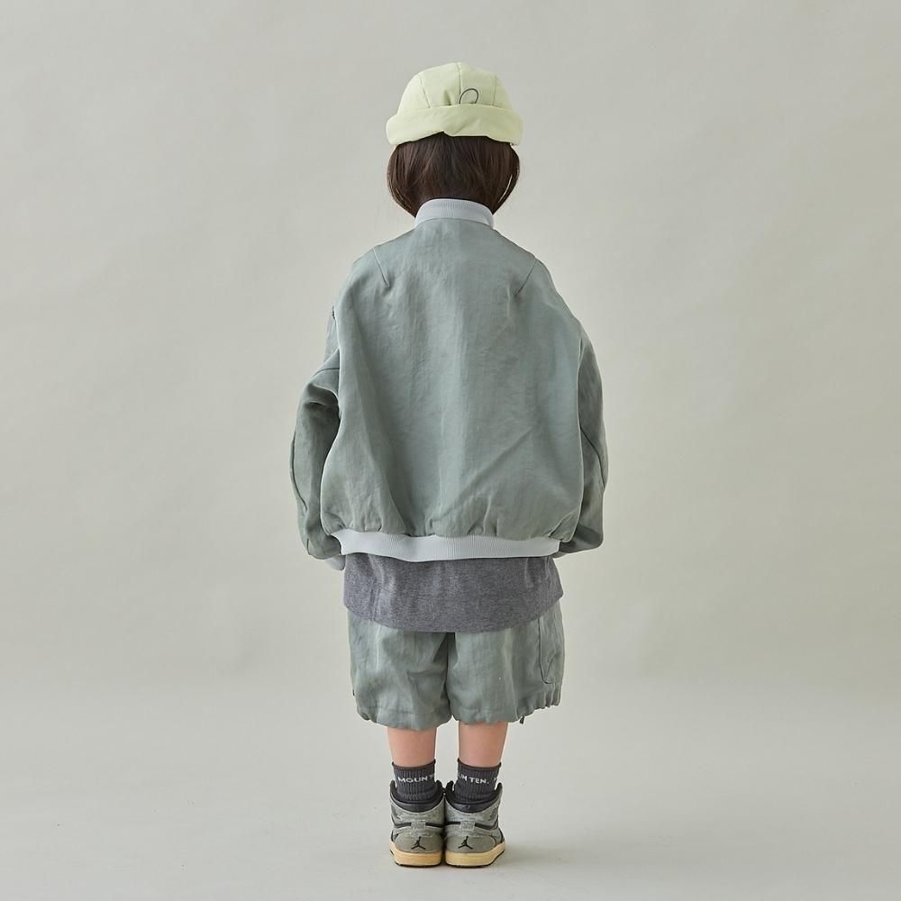 MOUN TEN.(マウン テン）／bright twill zip blouson - ashgreen