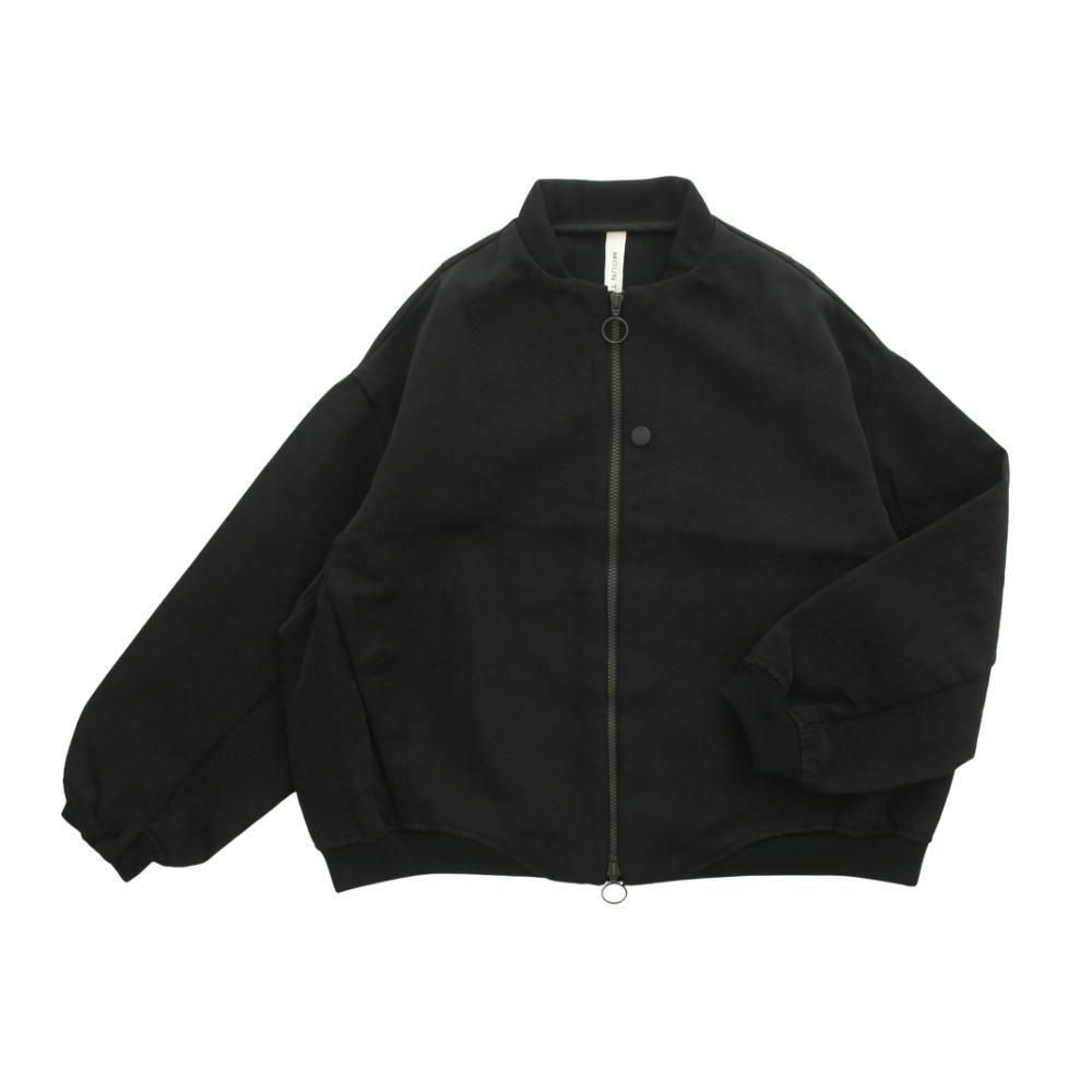 MOUN TEN.(マウン テン）／bright twill zip blouson - black