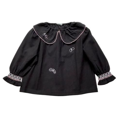 <img class='new_mark_img1' src='https://img.shop-pro.jp/img/new/icons7.gif' style='border:none;display:inline;margin:0px;padding:0px;width:auto;' />mina perhonenʥߥ ڥۥͥˡchoucho tops - black
