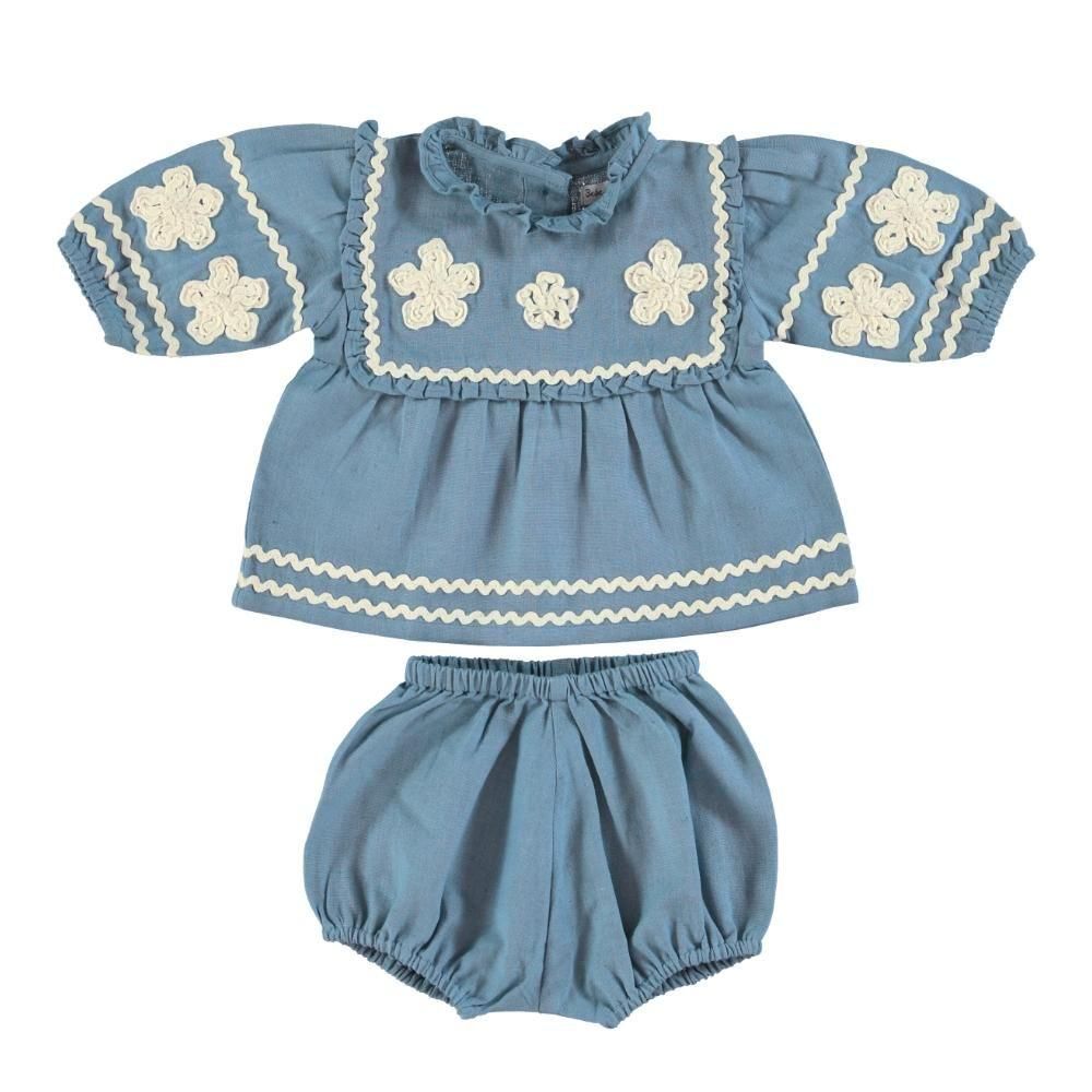 Bebe Organic セットアップ Bebe Organic]【LAST2点！】Lisa Romper | Tulip Jacq
