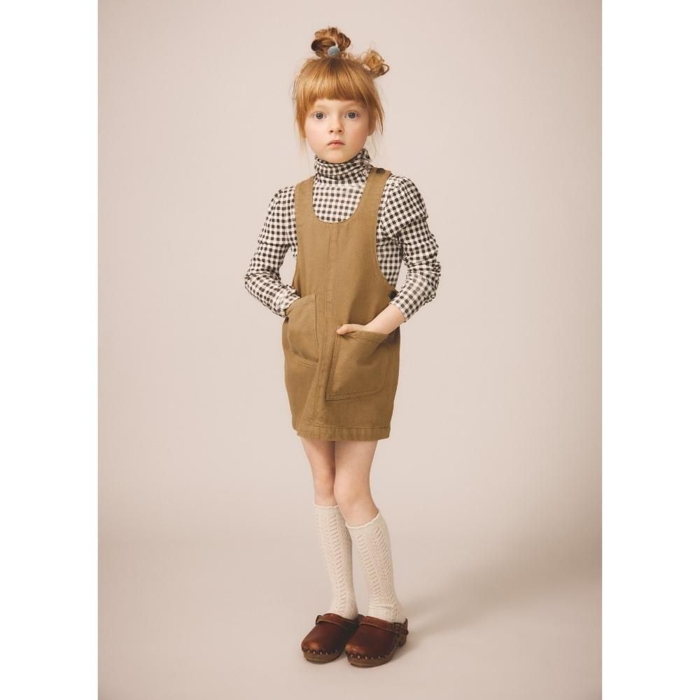 Soor Ploom＊ソーアプルーム＊Harriet Pinafore Kids Soor Ploom Harriet Pinafore - Mini Houndstooth | Garmentory