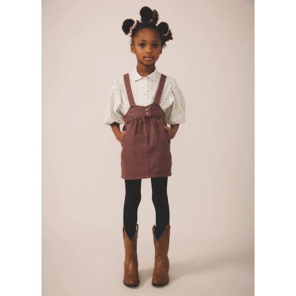 SOOR PLOOM ソーアプルーム サロペット ブラウン 2y 92cm Soor Ploom（ソーアプルーム）／LOUISA BLOUSE - PASTURE PRINT