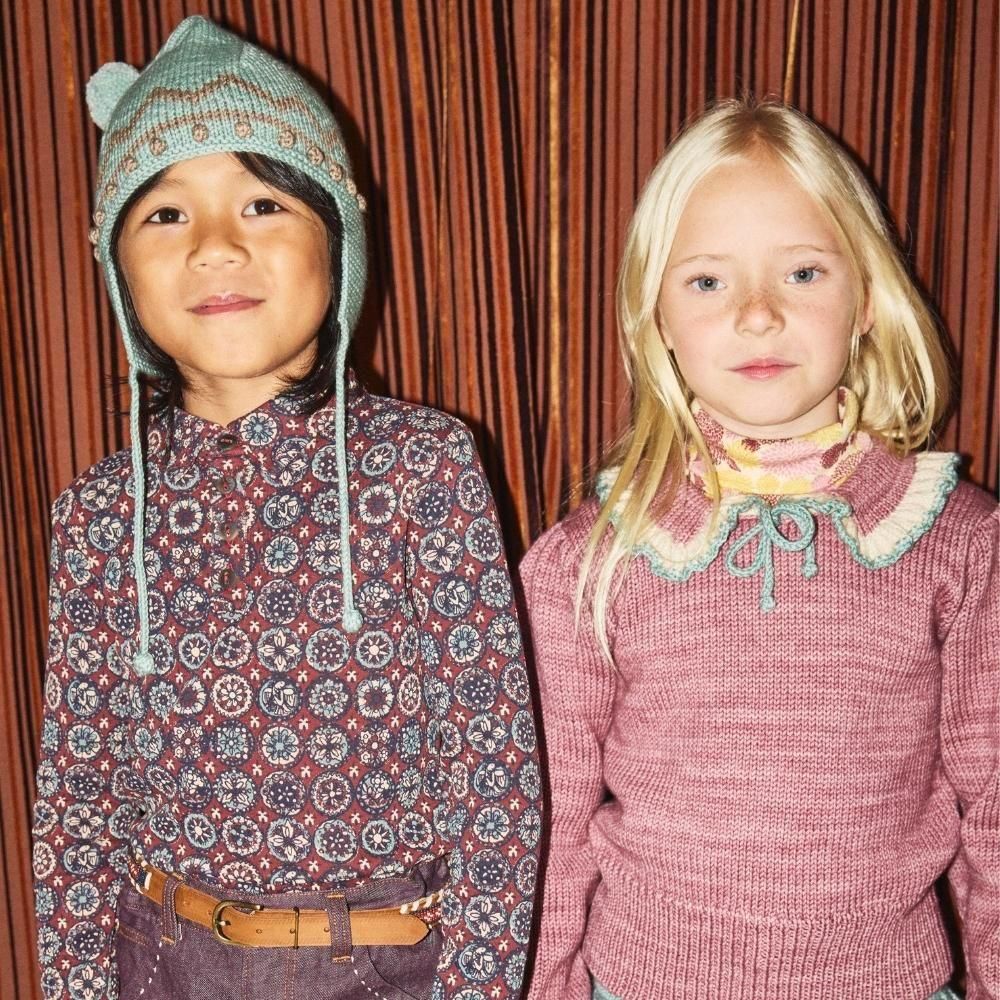 Misha&Puff(ミーシャアンドパフ）／Long Sleeve Polo - Madder Root