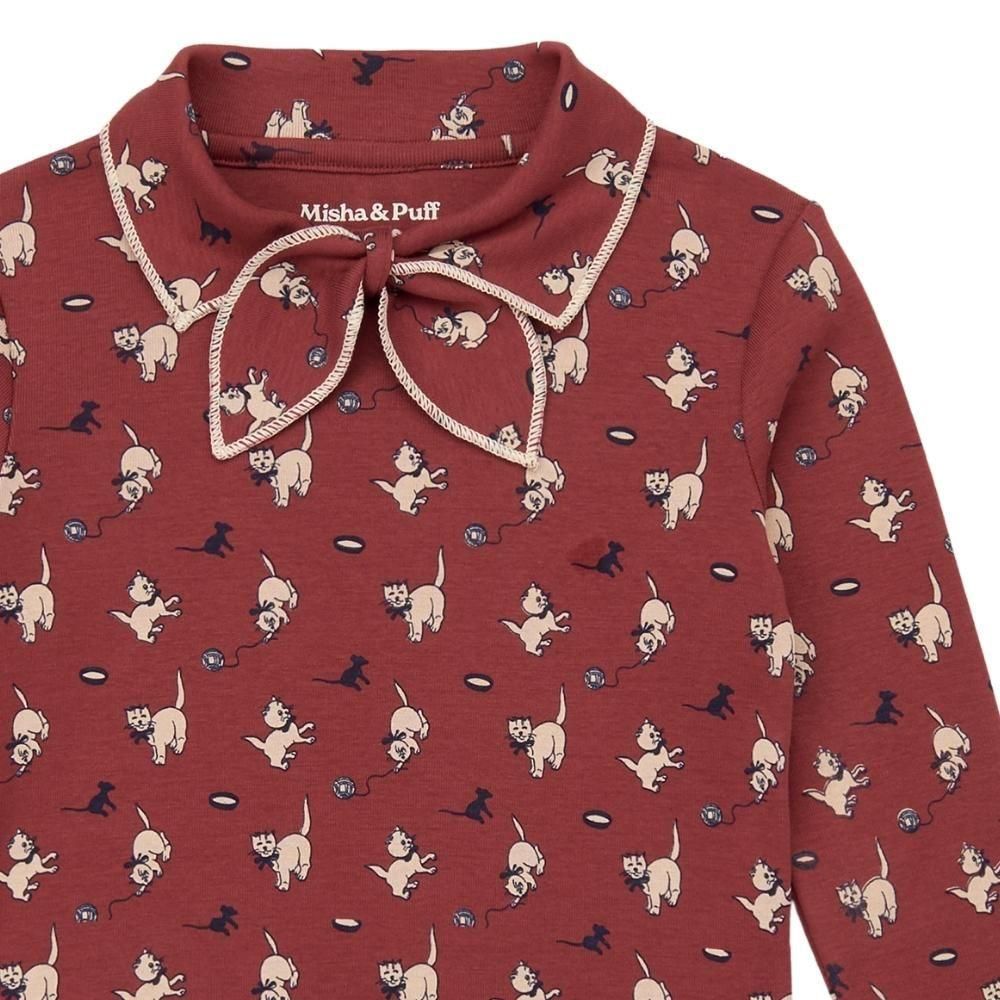 Misha&Puff(ミーシャアンドパフ）／Junior Scout Top - Madder