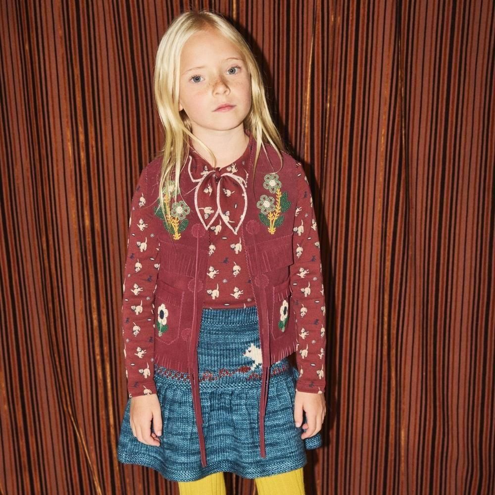 Misha&Puff(ミーシャアンドパフ）／Junior Scout Top - Madder