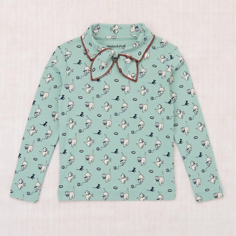 Misha&Puff(ミーシャアンドパフ）／Junior Scout Top - Sage Cat