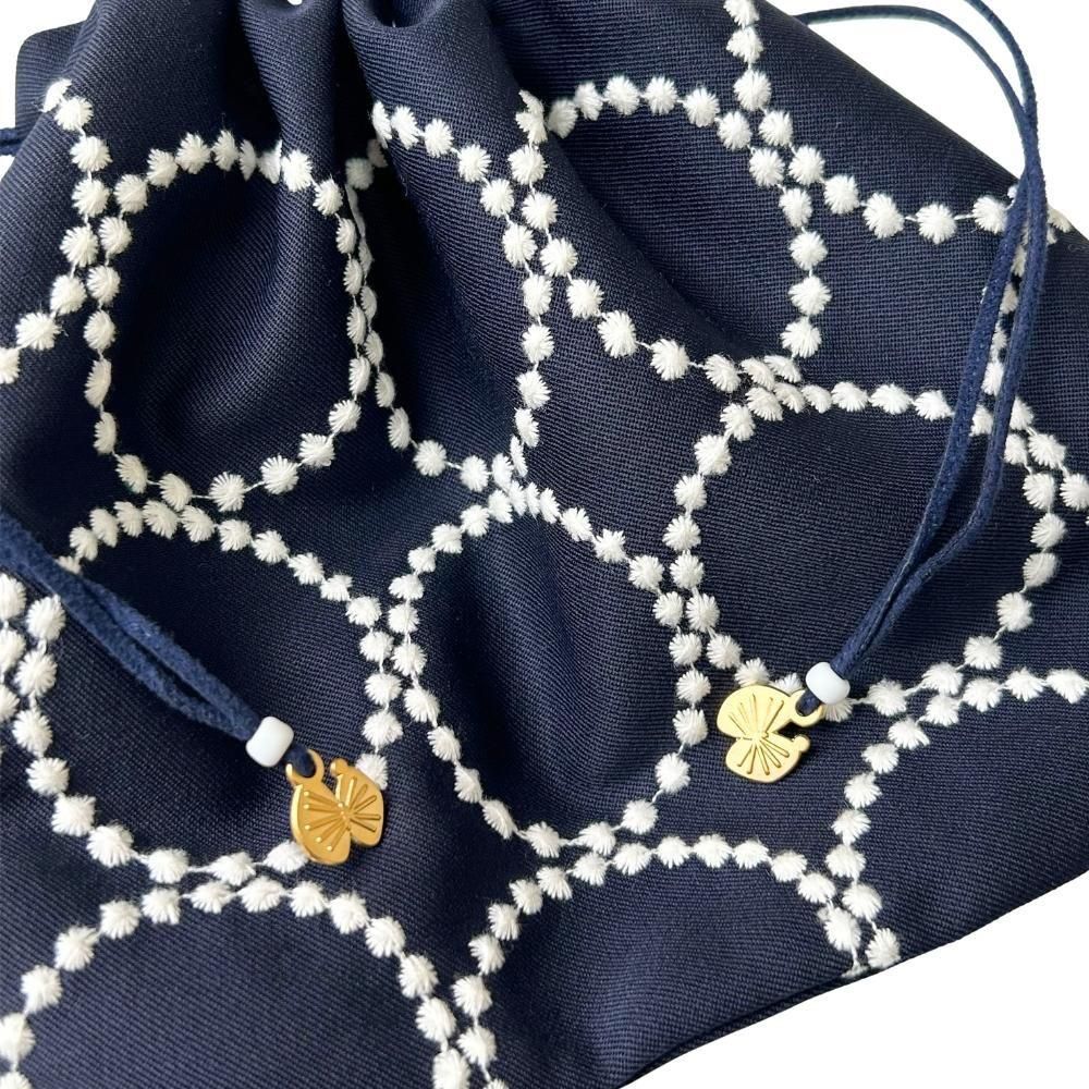 mina perhonen（ミナ ペルホネン）／gem pochette tambourine - navy