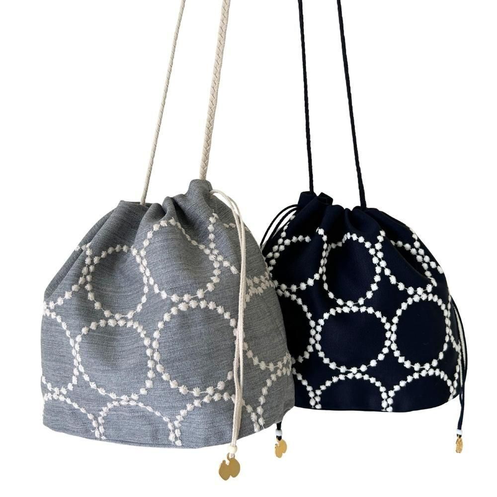 ⚮̈ミナペルホネン　tambourine いっぱいポッケのフラップポシェット ポシェット mina perhonen【tambourine(ブラウン)】 | borsaio