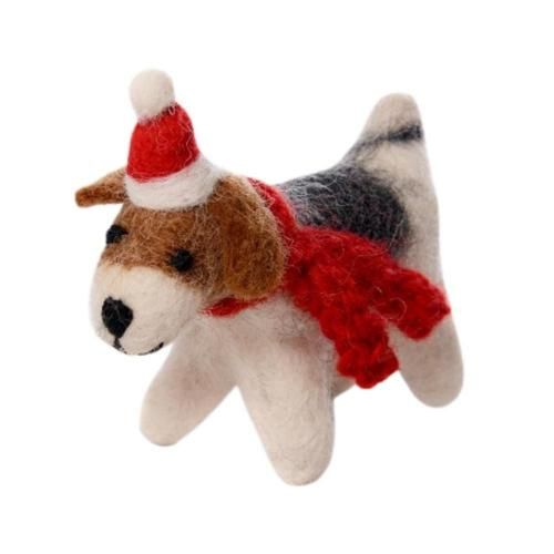 <img class='new_mark_img1' src='https://img.shop-pro.jp/img/new/icons7.gif' style='border:none;display:inline;margin:0px;padding:0px;width:auto;' />Amica(ߥˡXmasʥ - Fox Terrier with Hat & Scarf