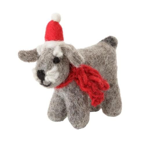 <img class='new_mark_img1' src='https://img.shop-pro.jp/img/new/icons7.gif' style='border:none;display:inline;margin:0px;padding:0px;width:auto;' />Amica(ߥˡXmasʥ - Schnauzer with Hat & Scarf