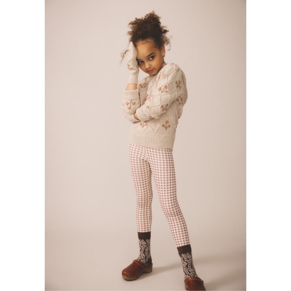 Soor Ploom（ソーアプルーム）／STRETCH LEGGING - GINGHAM PRINT