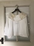 <img class='new_mark_img1' src='https://img.shop-pro.jp/img/new/icons47.gif' style='border:none;display:inline;margin:0px;padding:0px;width:auto;' /> Big coller blouse with vintage laces &buttons 