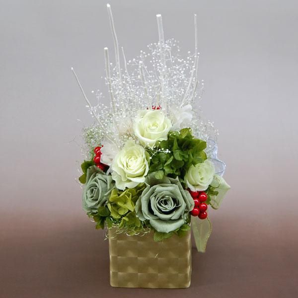 シュレーヌ プリザーブドフラワーのクリスマスアレンジ プリザーブドフラワーのギフト 花や祇 クロスロードフラワーショップ シュレーヌ プリザーブドフラワーのクリスマスアレンジ プリザーブドフラワーのギフト 花や祇 クロスロードフラワーショップ