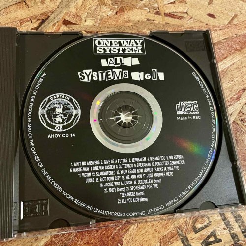 【中古】 ONE WAY SYSTEM 『ALL SYSTEMS GO』 (CD/UK/ PUNK