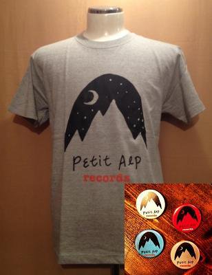 Petit Alp Records LOGO T-Shirts & ̥Хåĥå [ߥå졼] (TEE&BADGE/TAIWAN)