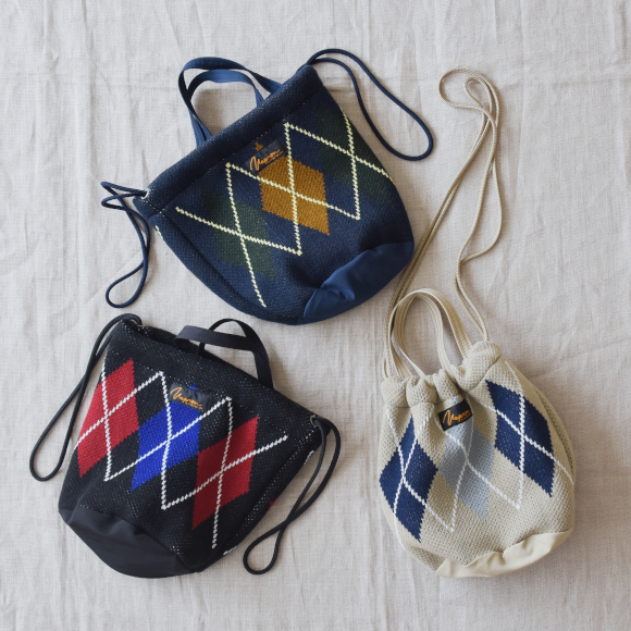 Napron（ナプロン）ARGYLE KNIT PATIENTS BAG SMALL - SMALL