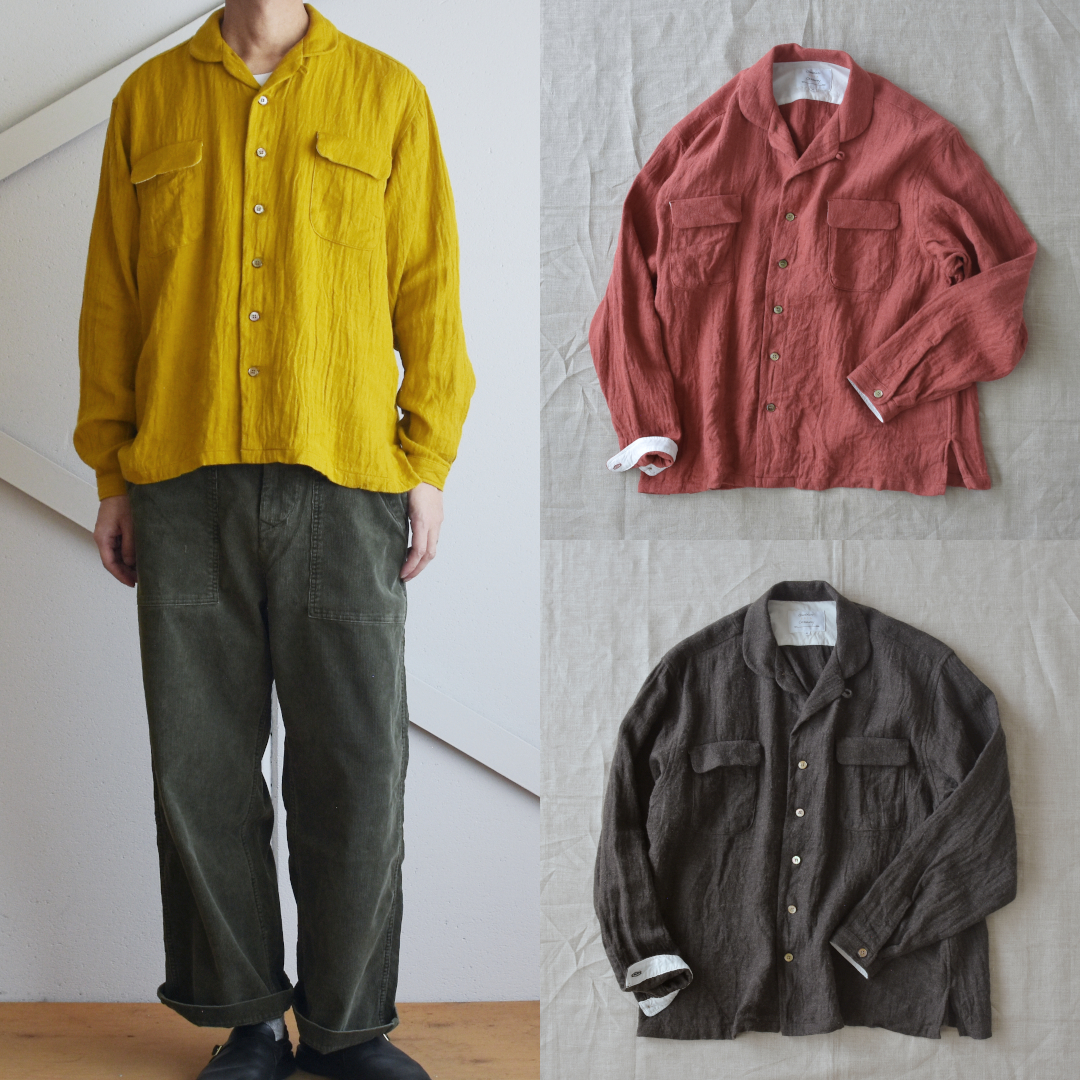 Another 20th century（アナザートゥエンティースセンチュリー）Connery Collar shirts（リネン/ウール）