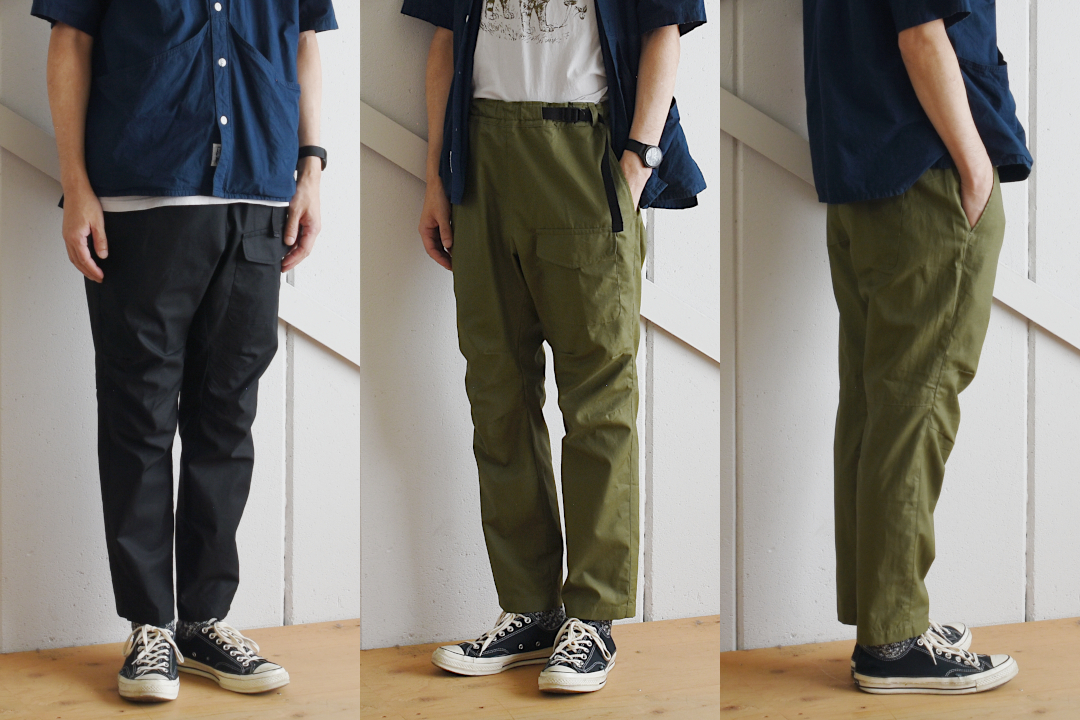 gorouta(ゴロウタ)DRAWCODE PANTS オリーブ(C/Lバックサテン)
