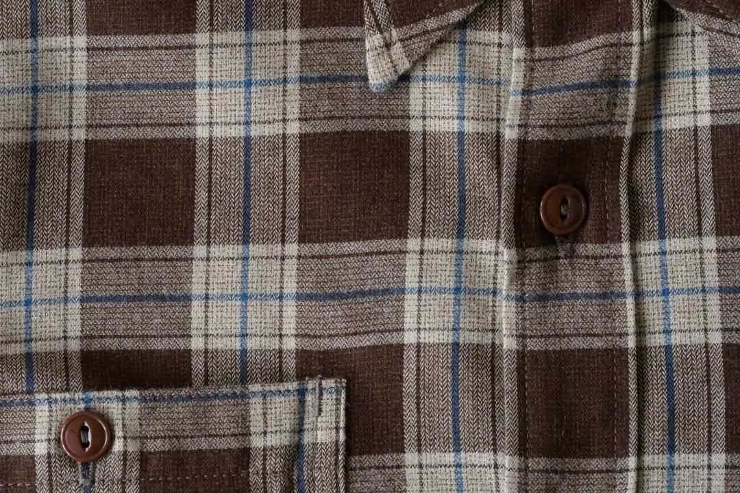 Sassafras(ササフラス)Feel Sun Half ブラウン(コットン/ウールヘリンボーン)