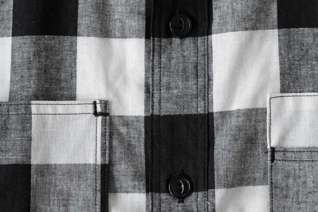 Sassafras(ササフラス)WHOLE PRUNER HALF ブロックチェック(綿麻)