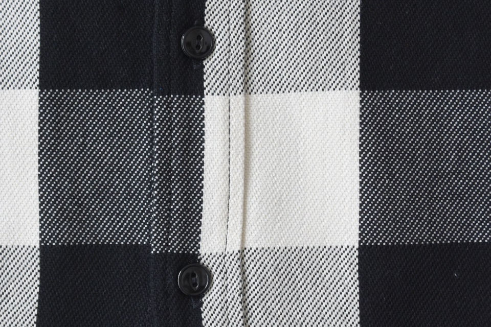 Sassafras(ササフラス)GREEN THUMB SHIRT ホワイト/ブラック(バッファローチェック)
