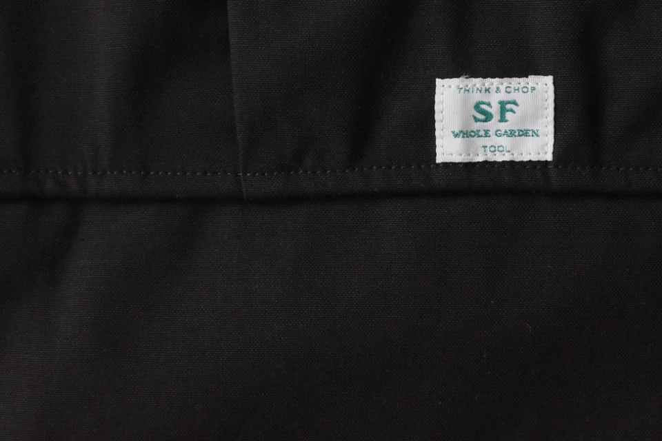 SASSAFRAS(ササフラス)WATERING APRON ブラック(キャンバス)