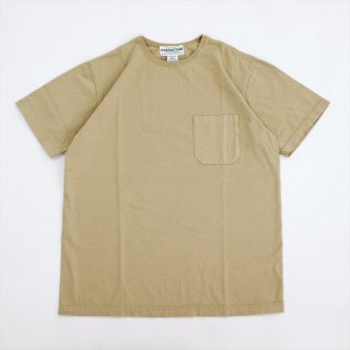 SASSAFRAS（ササフラス）CHOP CORNER POCKET T（Tシャツ）ベージュ