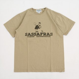 SASSAFRAS（ササフラス）SF Exterminator T（Tシャツ）ベージュ