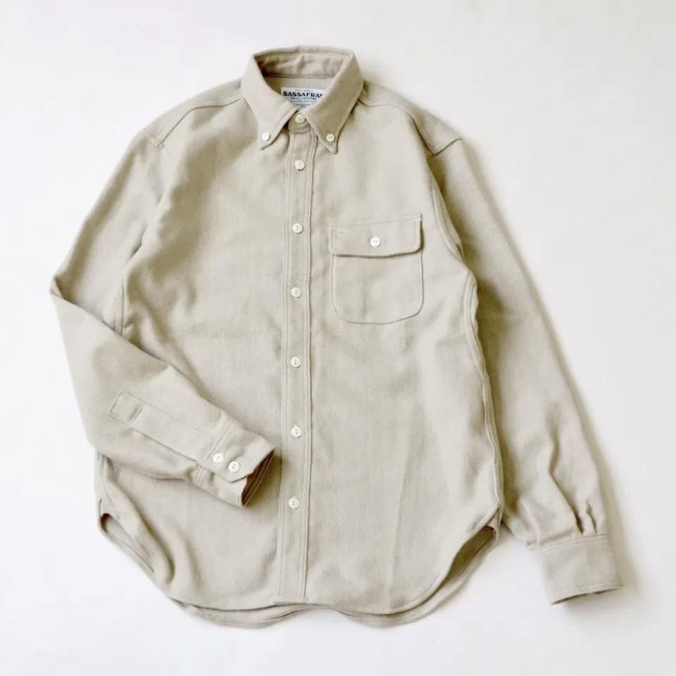 SASSAFRAS ササフラス GREEN THUMB SHIRT Sassafras（ササフラス）GREEN THUMB SHIRT ブルー（5oz