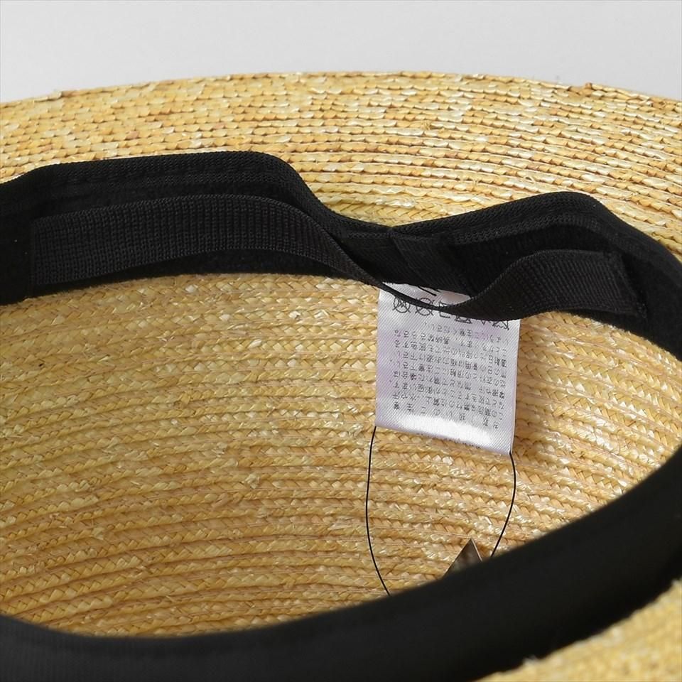 NAPRON ナプロン 麦わら帽子 ほぼ新品 Napron（ナプロン）STRAW BRADE KANKAN グレー（麦わら帽子）