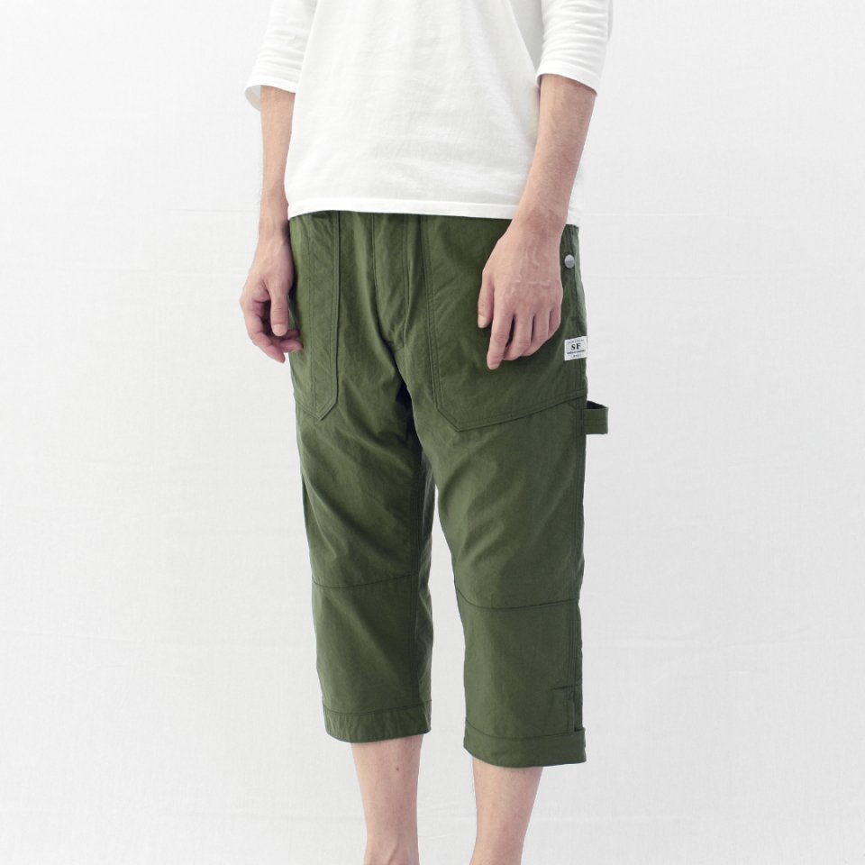 SASSAFRAS（ササフラス）Fall Leaf Gardener Pants 2/3 オリーブ（ナイロンオックス）