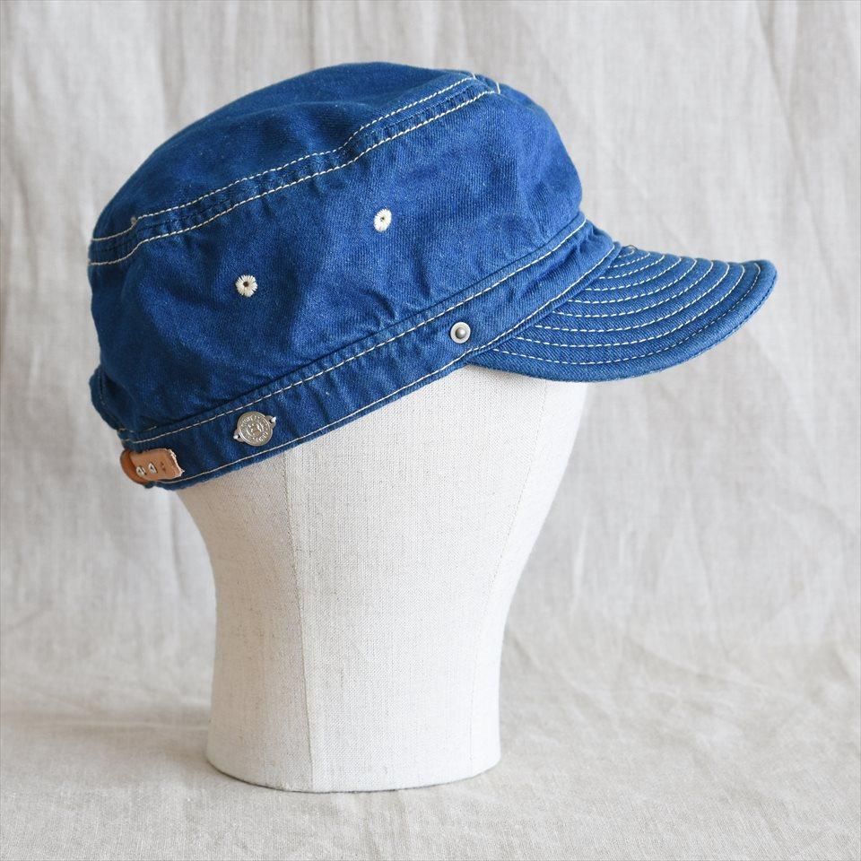 DECHO(デコー)SERVICE CAP ブルーデニム白ステッチ(綿80%麻20%) DECHO(デコー)SERVICE CAP ブルーデニム白ステッチ(綿80%麻20%)