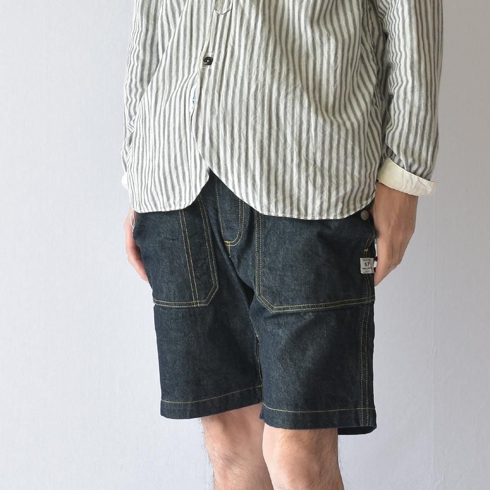 Sassafras（ササフラス）FALL LEAF SPRAYER PANTS 1/2 インディゴ ...