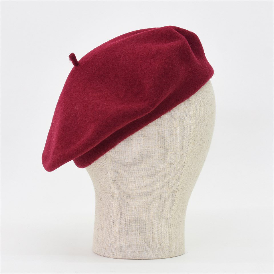 フランスKanopi（カノピ）Le Beret Francais（ル・ベレー・フランセ）Standard クランベリー（ウールベレー帽）