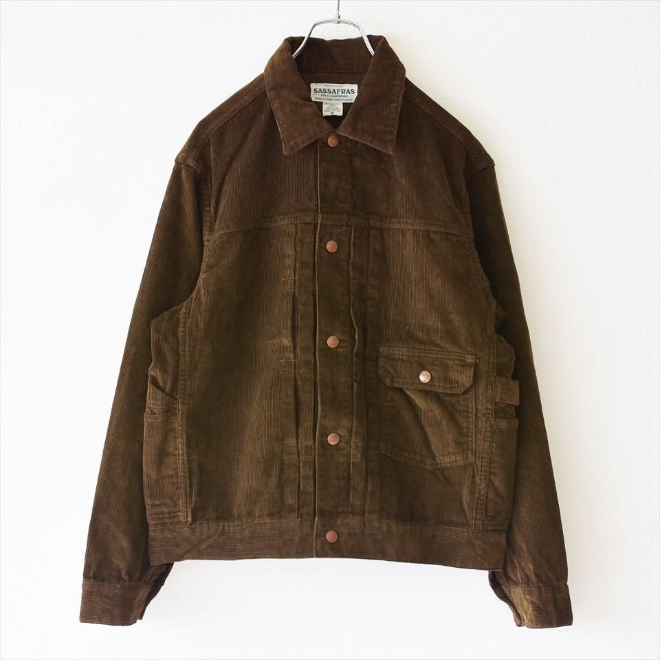 SASSAFRAS（ササフラス）Gardener Jacket 12W Corduroy ブラウン