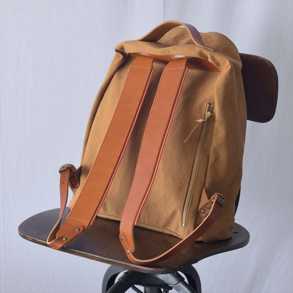 Suolo（スオーロ）WOODPACK ゴールド（ミリタリーキャンバス）