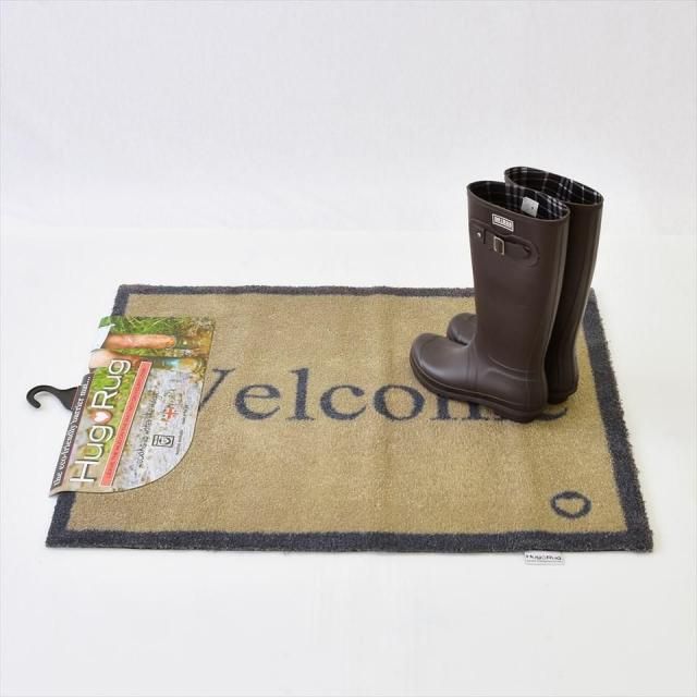ꥹHug Rugʥϥ饰˥ɥޥå ˥å65x85cm Welcomeʸإ饰ޥåȡ