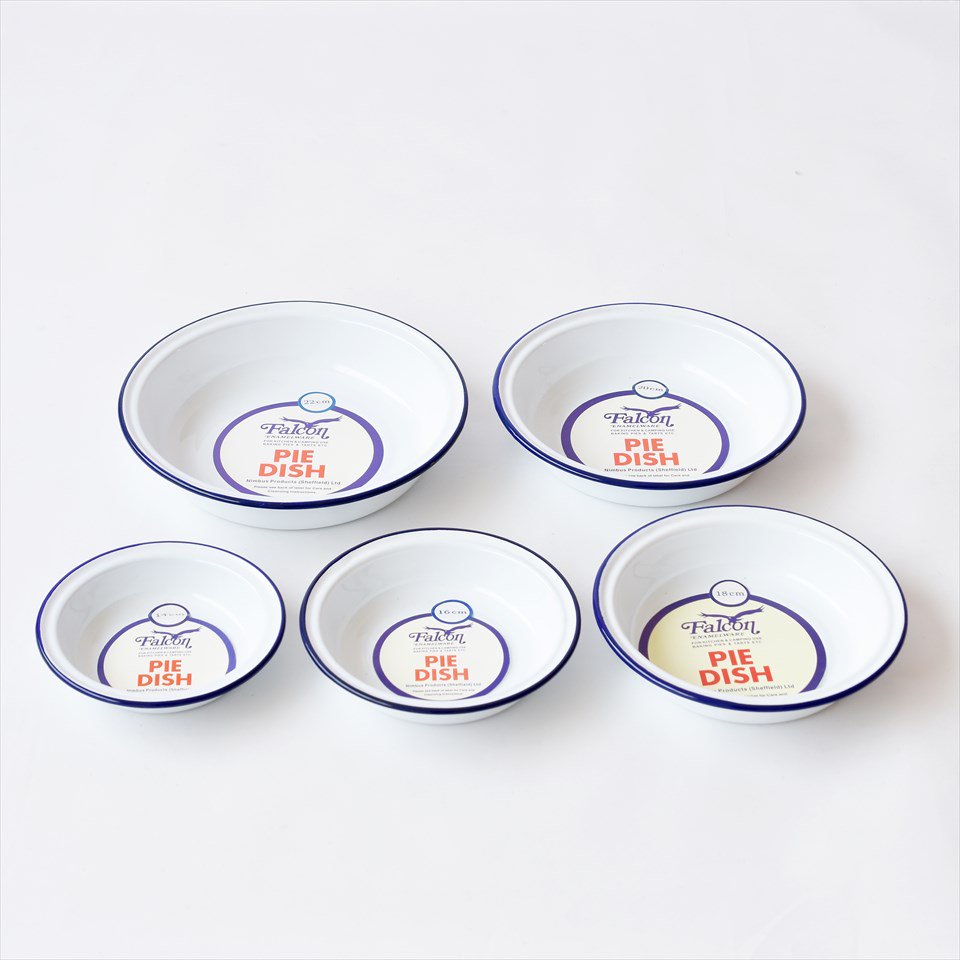 Deadstock] イギリス Falcon（ファルコン）Enamel Pie Dish 5皿セット