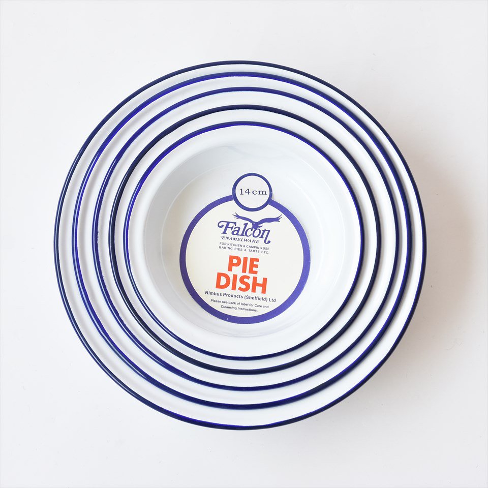 Deadstock] イギリス Falcon（ファルコン）Enamel Pie Dish 5皿セット